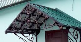 Козырьки из металлочерепицы от 1770 рублей в Назарово - НавесыНрв